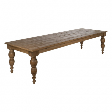 Masă dining stejar recuperat 300 cm – rustic autentic și durabil [1]