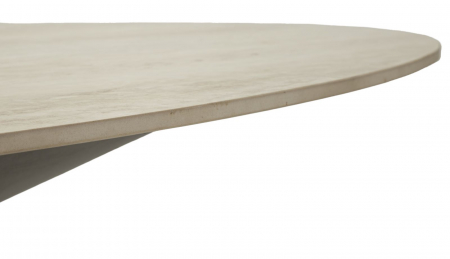 Masă de dining din metal negru cu blat oval [6]