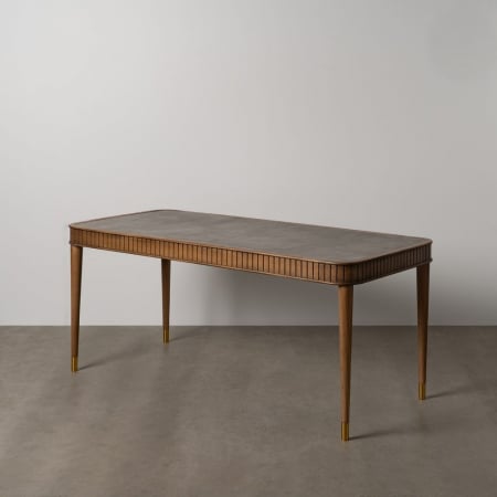 Mese Dining - masă dining microciment lemn aurii 180 cm