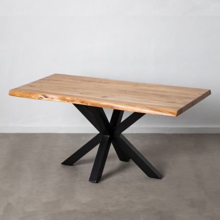 Mese Dining - Masa Dining Lemn Acacia CreativDeco - Stil Natural si Industrial