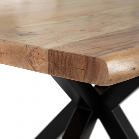 Masa Dining Lemn Acacia CreativDeco - Stil Natural si Industrial [3]