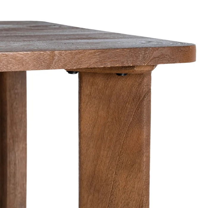 Masă de dining dreptunghiulară maro din lemn de mango design scandinav [3]
