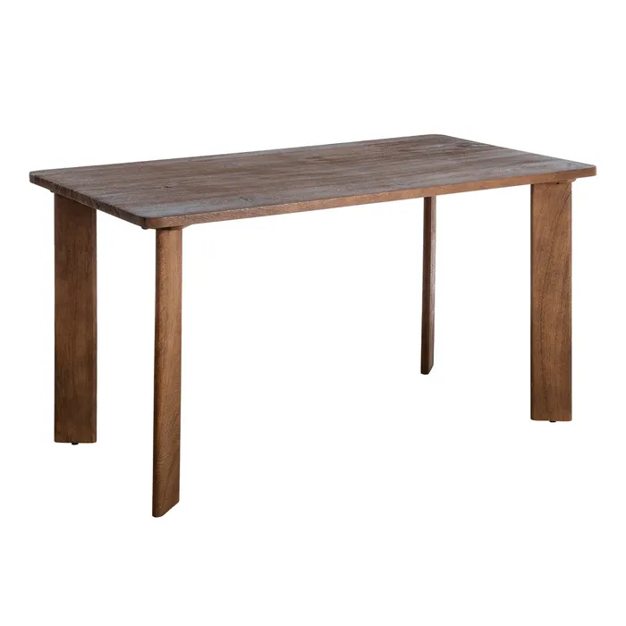 Masă de dining dreptunghiulară maro din lemn de mango design scandinav [1]