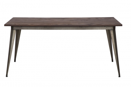 Masa dining industriala vintage lemn si metal CreativDeco [1]