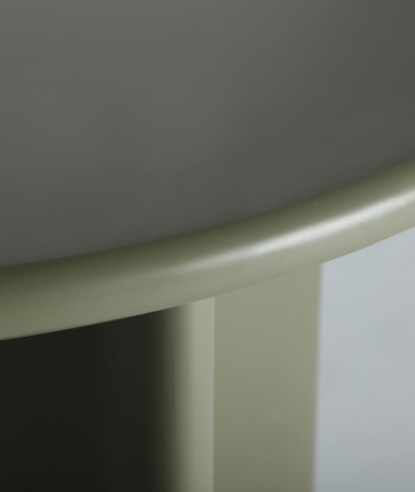 Masă dining Morlac MDF verde sculptural [1]