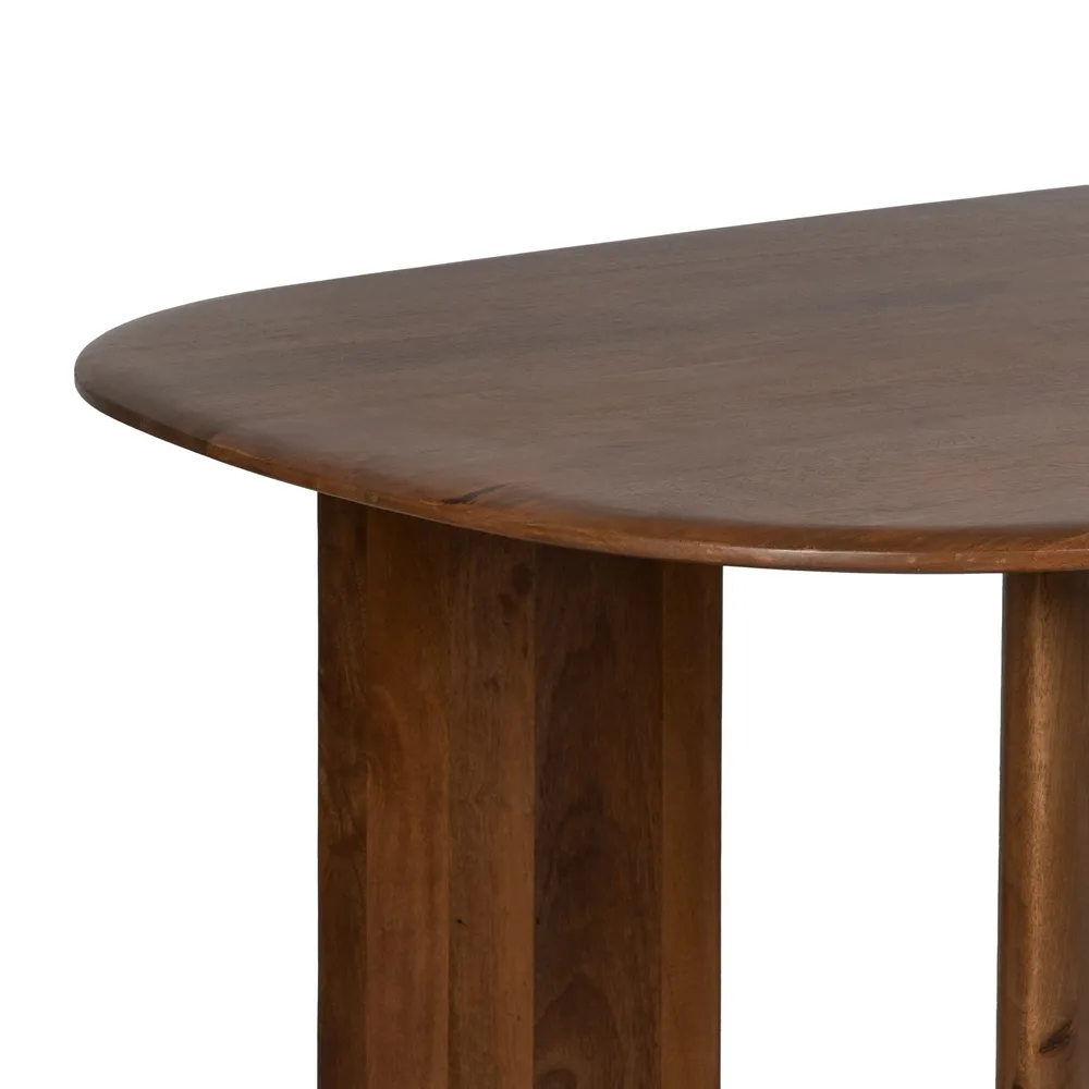 Masa de dining ovala din lemn masiv | Mese de sufragerie [6]