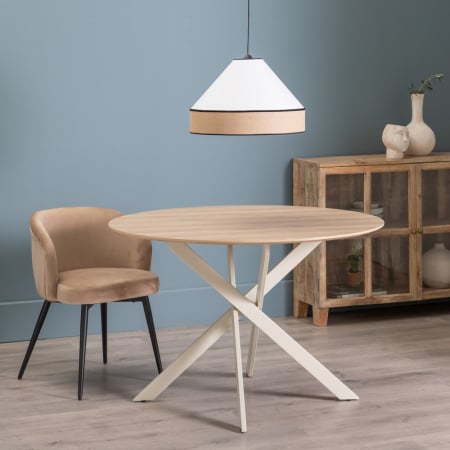 Masa Rotunda MDF si Metal CreativDeco - Design Modern pentru Dining [1]