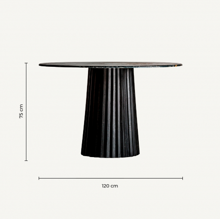 Masa dining Art Deco mango marmura|Mese elegante [7]