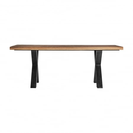 Mese Dining - Masa dining industriala mango negru natural|Mese robuste