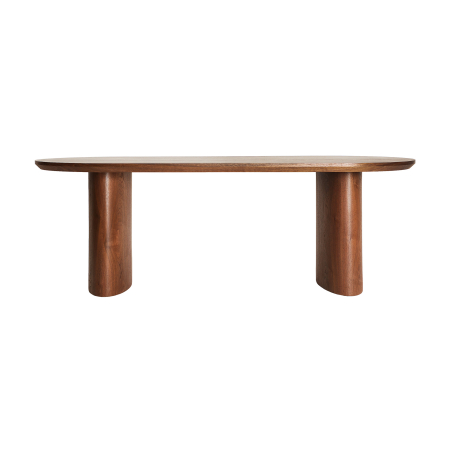 Mese Dining - Masă dining din MDF și furnir de nuc pentru 8 persoane Dune