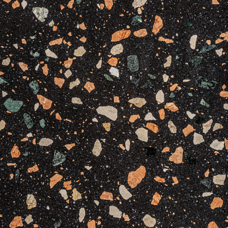 Masa dining Art Deco terrazzo negru natural|Mese dining elegante [5]