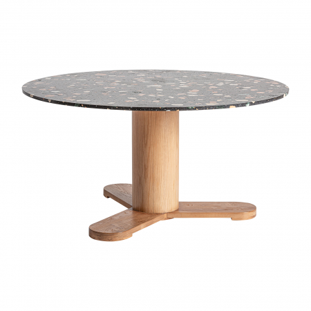 Masa dining Art Deco terrazzo negru natural|Mese dining elegante [1]