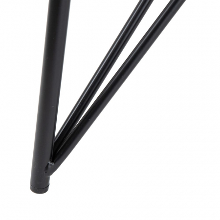 Masă dining sticlă și metal cu bară din lemn de fag [6]