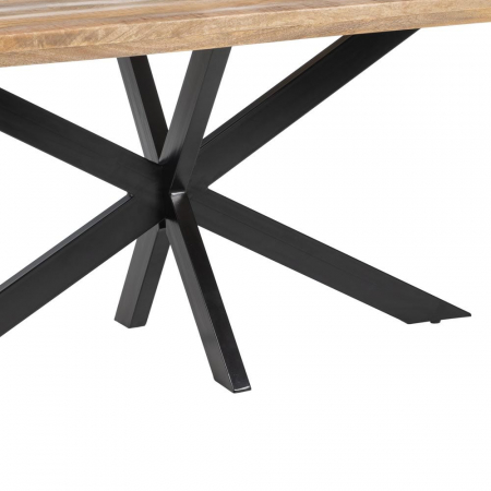 Masă dining mango 160 cm cu picioare metalice spider [6]