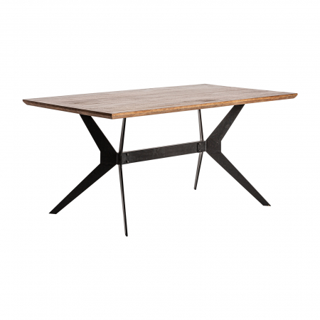 Masa dining lemn mango negru|Mese dining industriale premium [2]