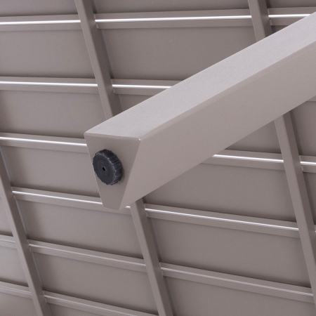 Masă IO 240 silt – aluminiu cu lamele, vedere laterală [3]