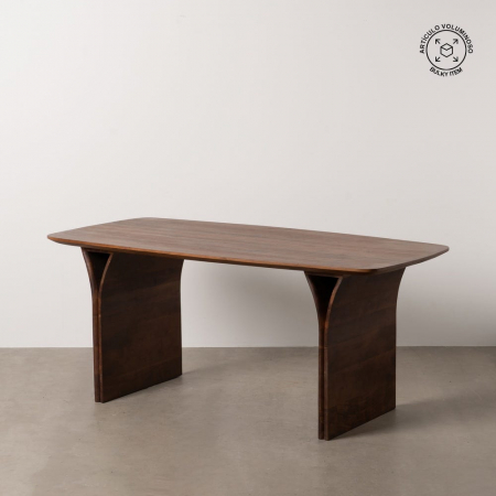 Mese Dining - Masă dining acacia cu margini rotunjite și design japandi