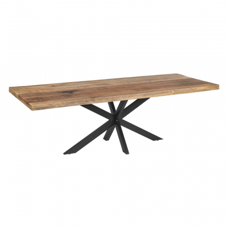 Masă dining mango 240 cm cu cadru metalic spider [2]