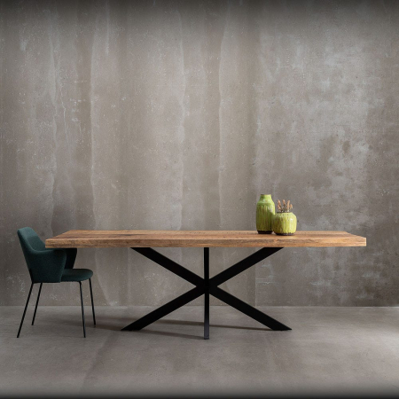 Masă dining mango 240 cm cu cadru metalic spider [1]