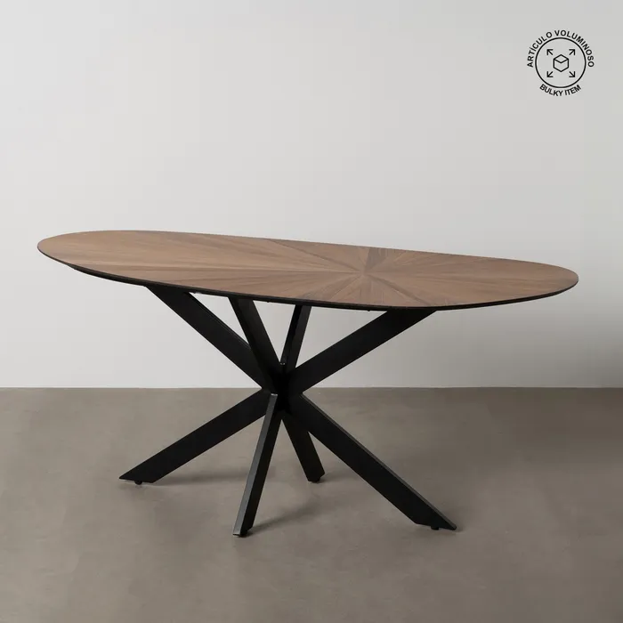 Mese Dining - Masa din MDF si metal design industrial|Mese moderne pentru decoruri industriale