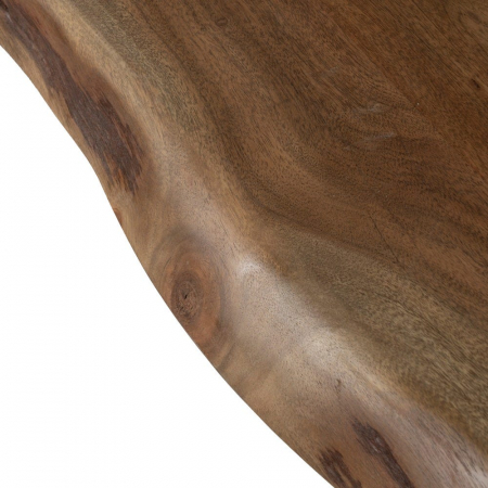 Masă dining 260 cm acacia natur & picioare metalice negre [7]