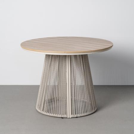 Mobilier - Masa dining rotunda din polywood si ratan de exterior