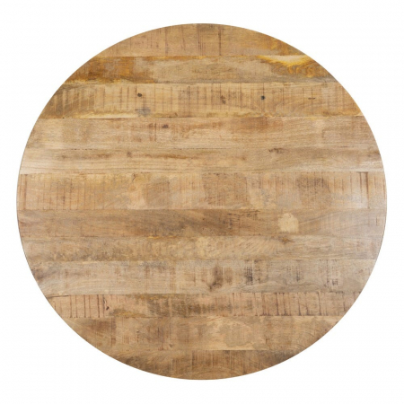 Masă rotundă mango 150 cm cu structură metalică în stea [8]