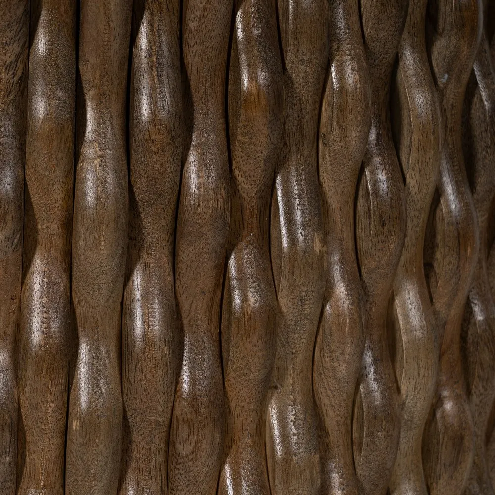 Masa Dining rotunda, marmura lemn de mango - creativdeco.ro [4]