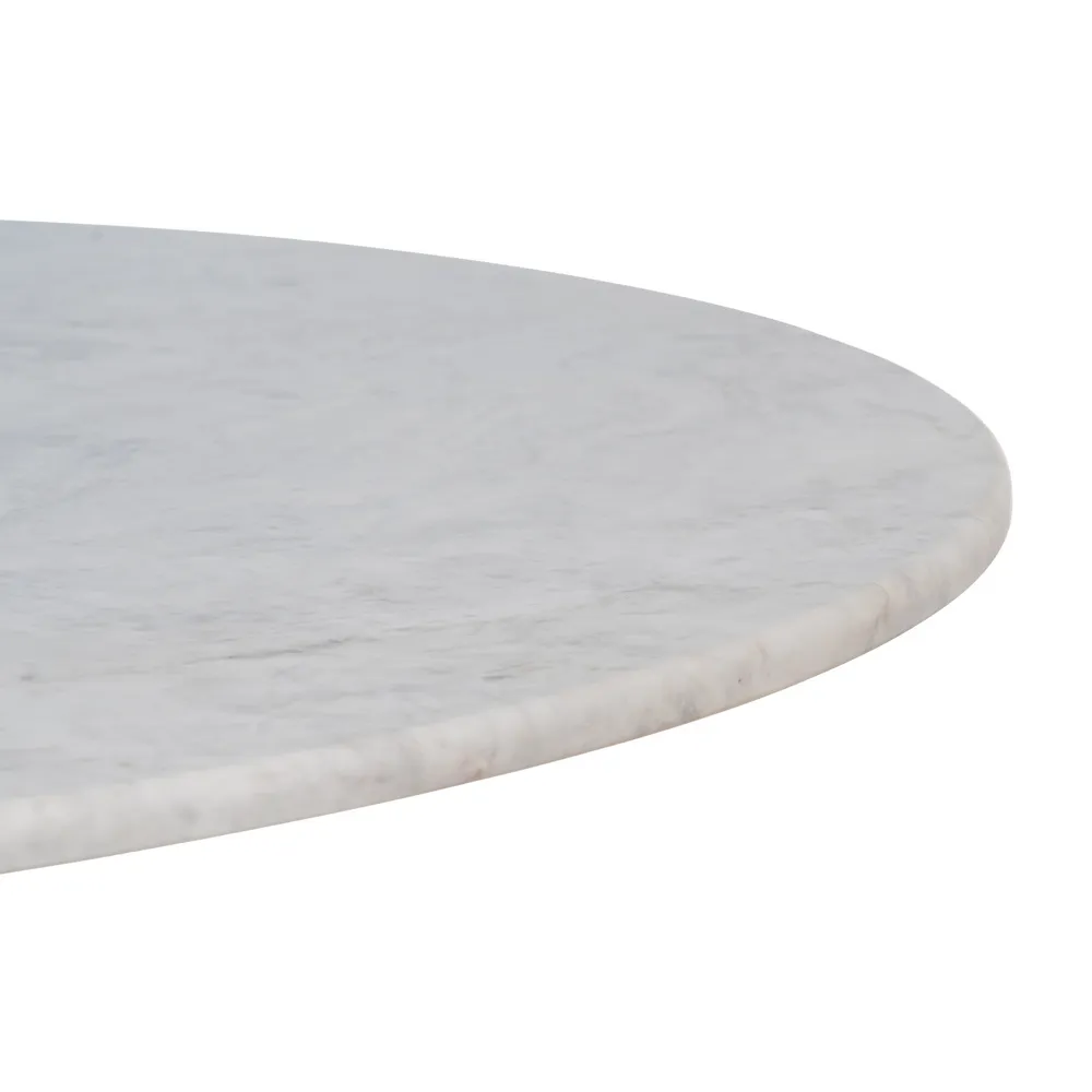 Masa Dining rotunda, marmura lemn de mango - creativdeco.ro [5]