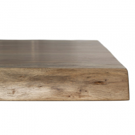 Masă dining 220 cm acacia natur & metal negru live edge [4]