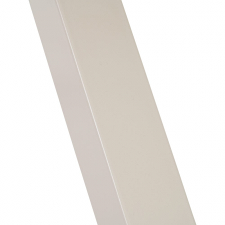 Masă 160 cm MDF natur cu structură metalică albă în stea [4]