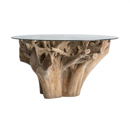 Masa dining radacina tec|Masa sufragerie etnica|Mobilier dining unicat [1]