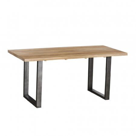 Mese Dining - Masa din lemn mango natur cu picioare metalice Craft