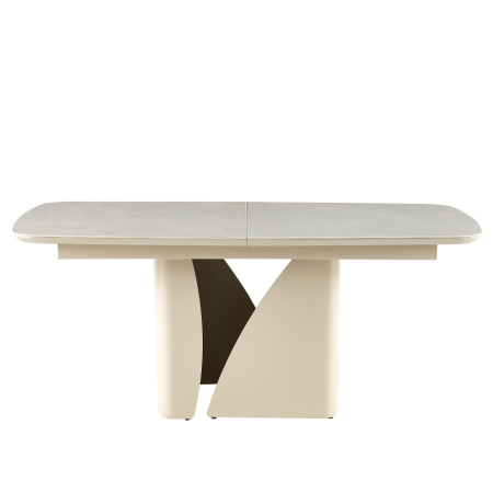 Mese - Masă extensibilă de dining din ceramică bej
