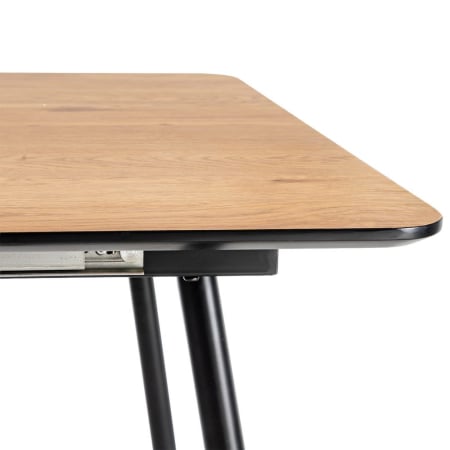 Masă extensibilă dining lemn MDF și metal [5]