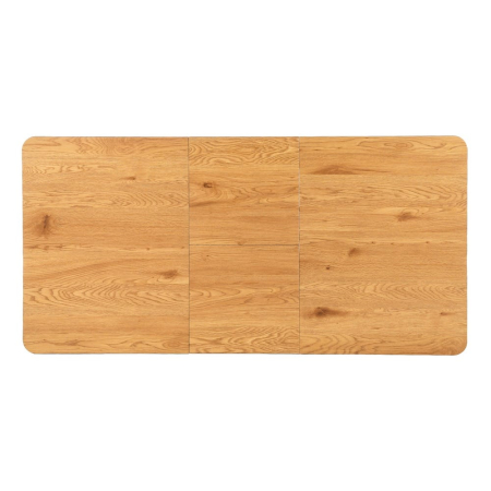 Masă extensibilă dining lemn MDF și metal [11]