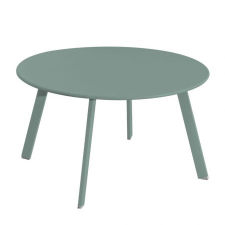 Contemporan - masă MARZIA Ø70 – salvia, oțel exterior rotundă lounge