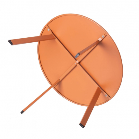 masă MARZIA Ø70 – oțel terra, masă rotundă lounge exterior [4]