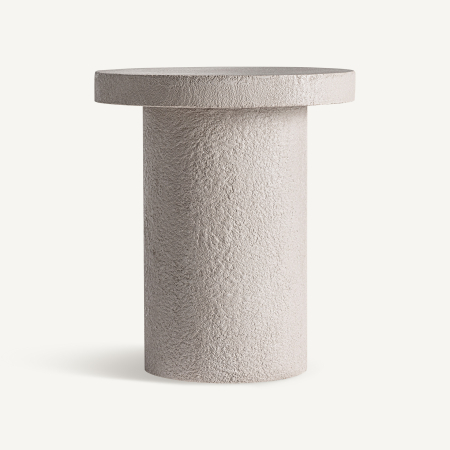 Mese - Masă laterală din beton bej pentru exterior și HoReCa Banfe