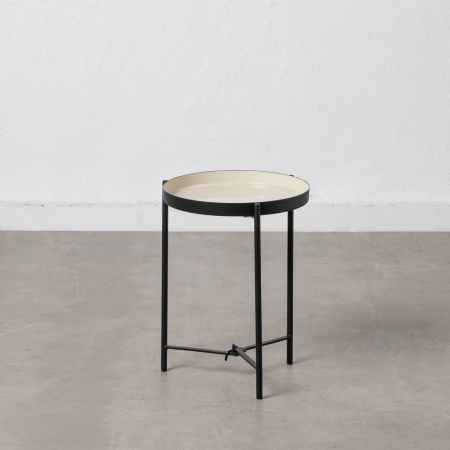 MEGA PROMOTII - Masuta Auxiliara Negru si Taupe CreativDeco - Mobilier Modern pentru Colturile Cozy