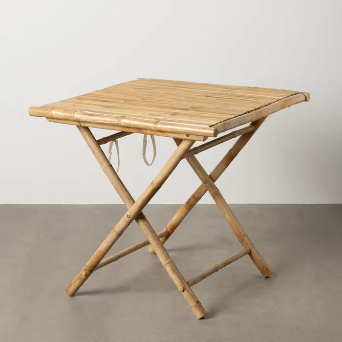 Mobilier Gradina - Masuta pliabila bambus natur pentru terasa si gradina CreativDeco