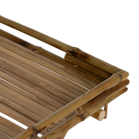 Masa laterală pliabilă din bambus cu blat tip tavă natur [4]