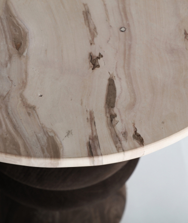 Masă laterală sculpturală mango marmură VRADS – titlu imagine principală [2]