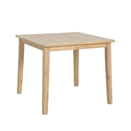 Stil de design - Masă pătrată de dining din lemn de acacia bej