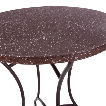 Masă About terrazzo maro rust – terrazzo și fier forjat [4]
