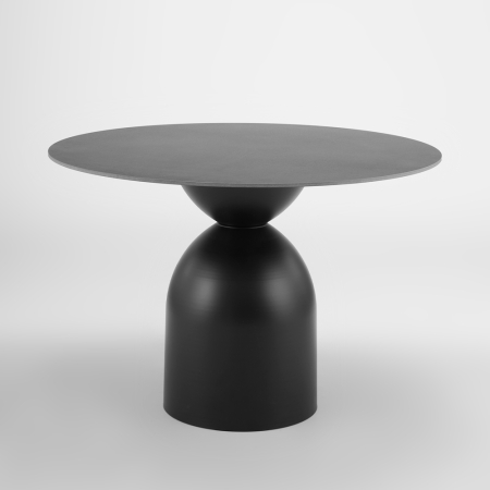 Mese Dining - Masă de dining rotundă din ceramica neagra