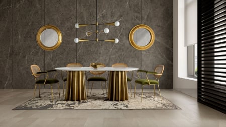 Masa sufragerie Art Deco marmura|Mese elegante [1]