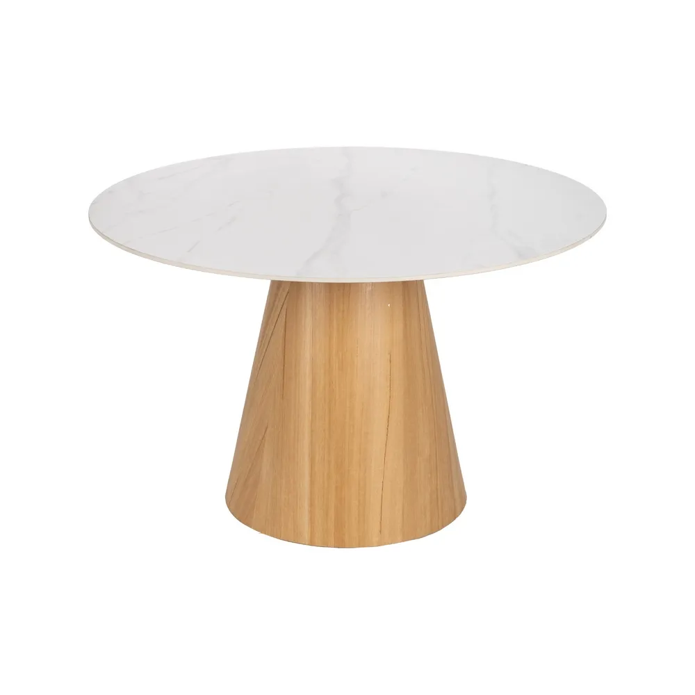 Mese Dining - Masa Sufragerie Marmol Ceramica Alba - CreativDeco.ro