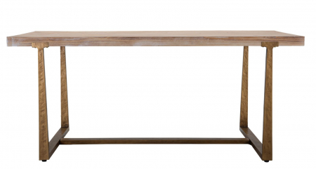 Masa sufragerie vintage 8 persoane blat masiv rustic CreativDeco [1]