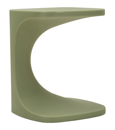 Mese Exterior - Masuta auxiliara plastic verde salvie arcuit 42x42x52 cm
